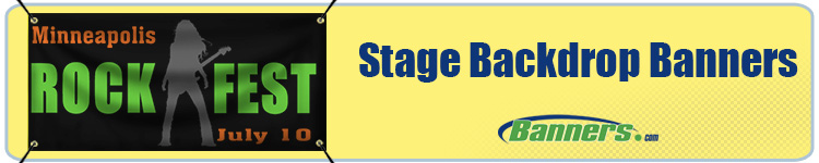 Custom Stage Backdrop Banners from Banners.com